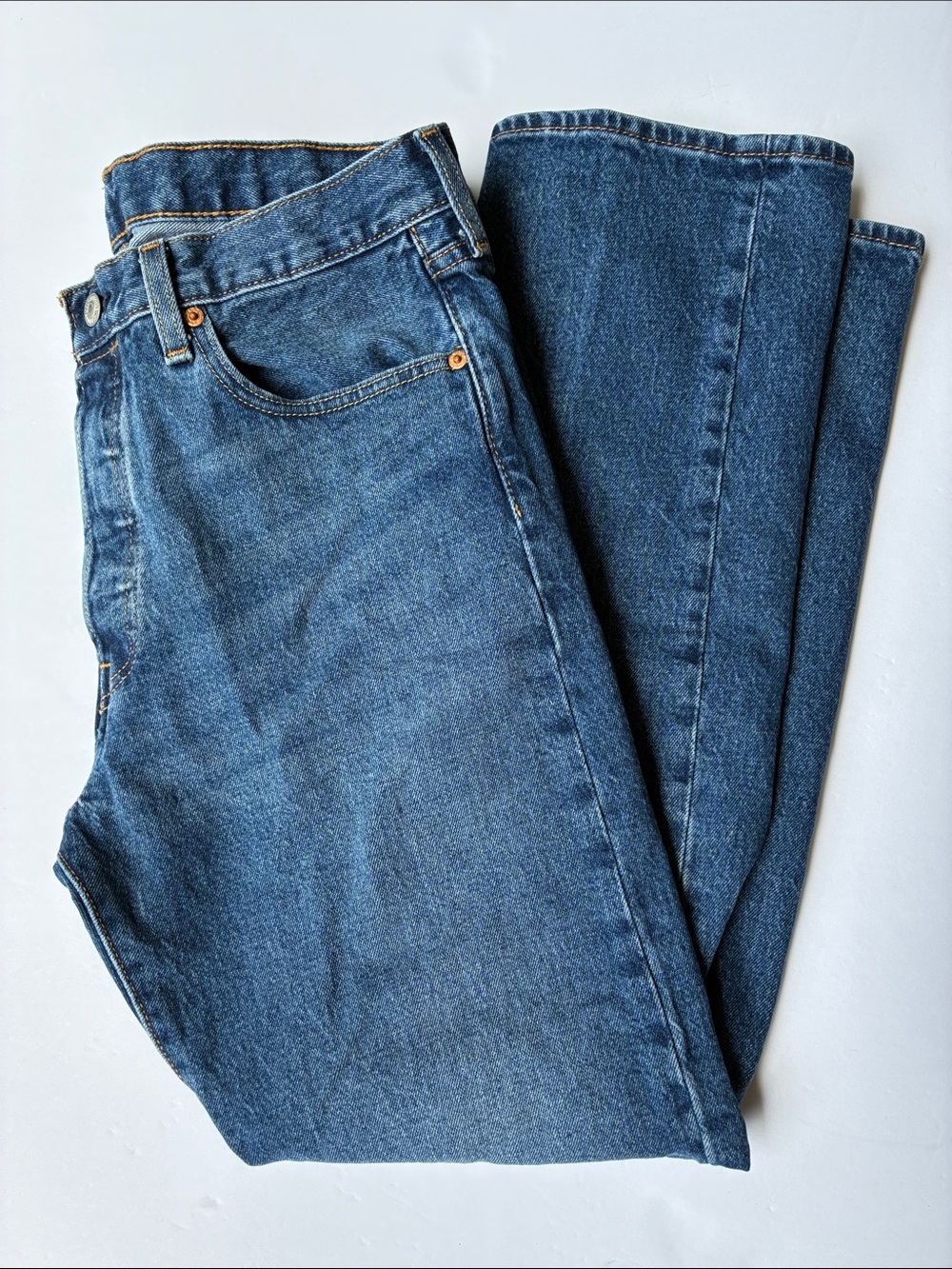 Levi's Blue Classic 501 Jeans with Button Fly - 33x30